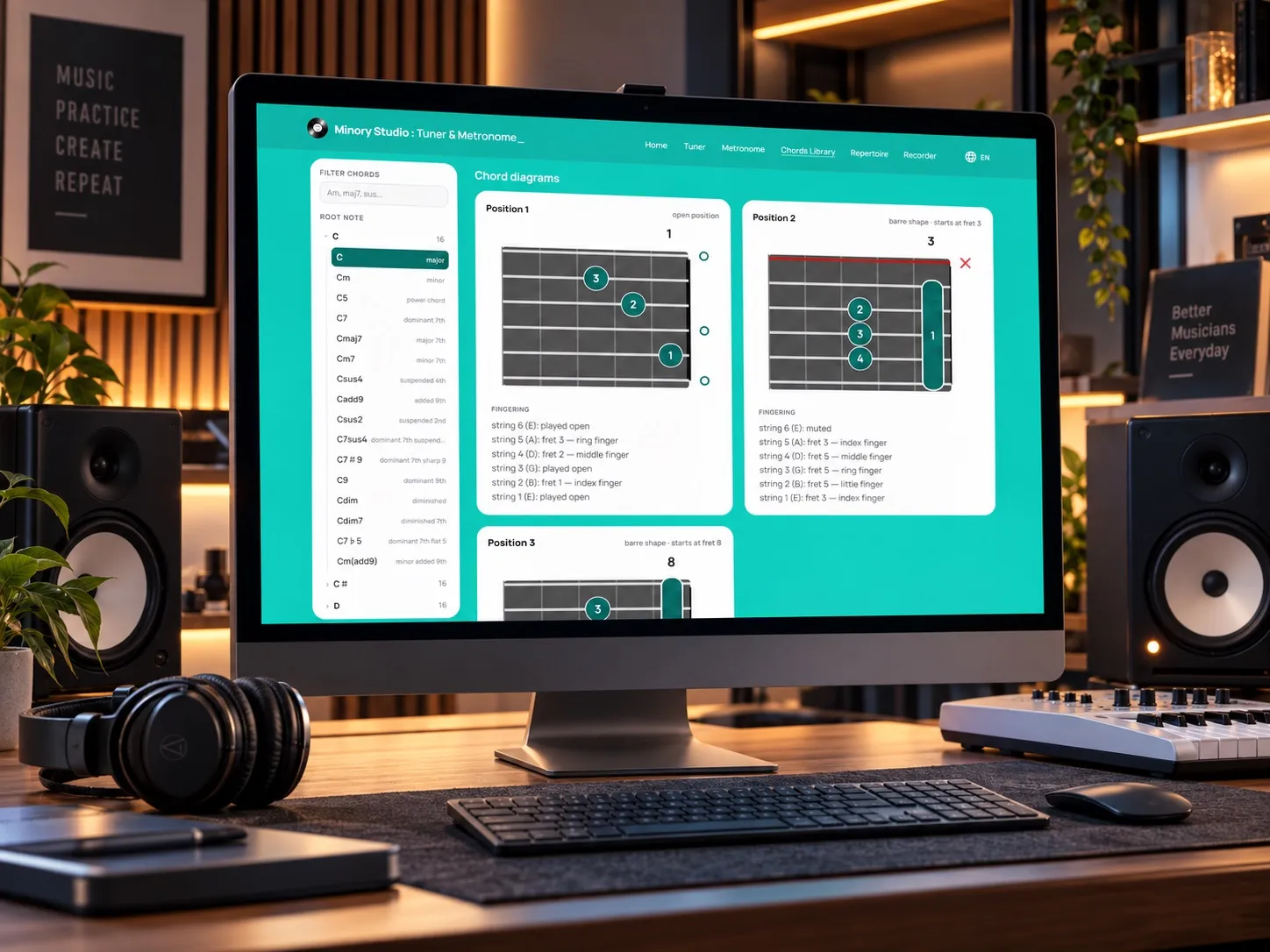 Minory Tuner & Metronome mockup 3