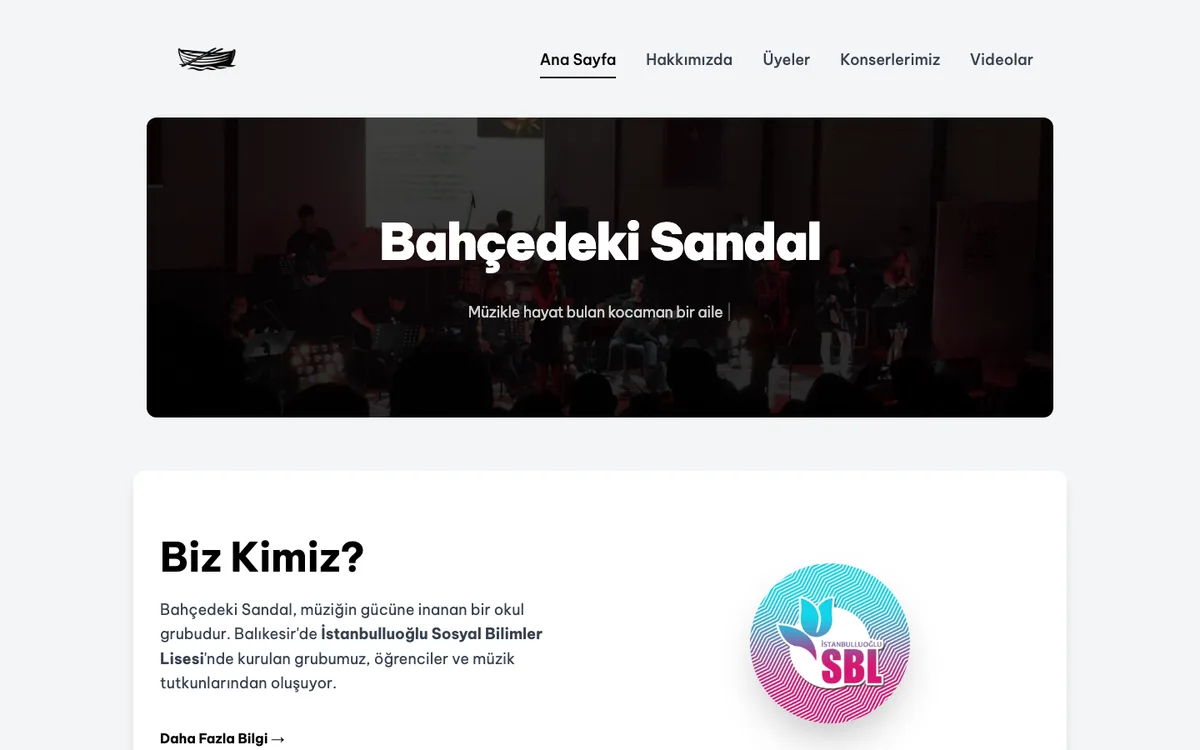 Bahçedeki Sandal screen